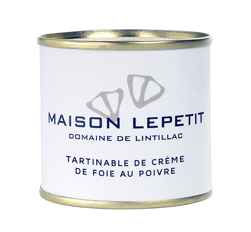 Tartinable de crème de foie au poivre Maison Lepetit